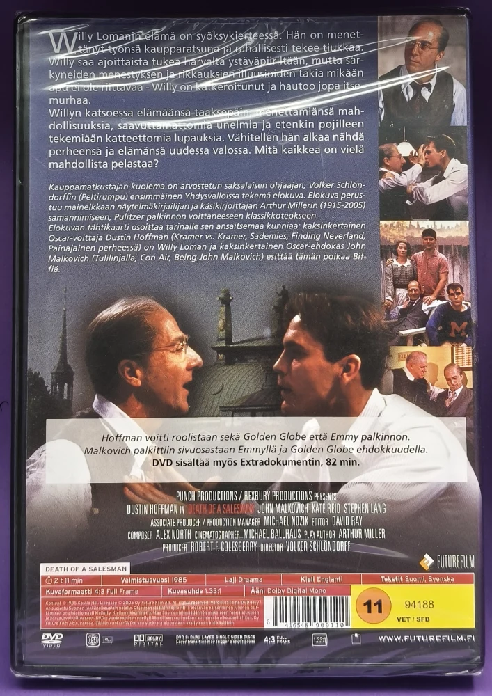 UUSI (DVD) Dustin Hoffman: Kauppamatkustajan kuolema (1985)