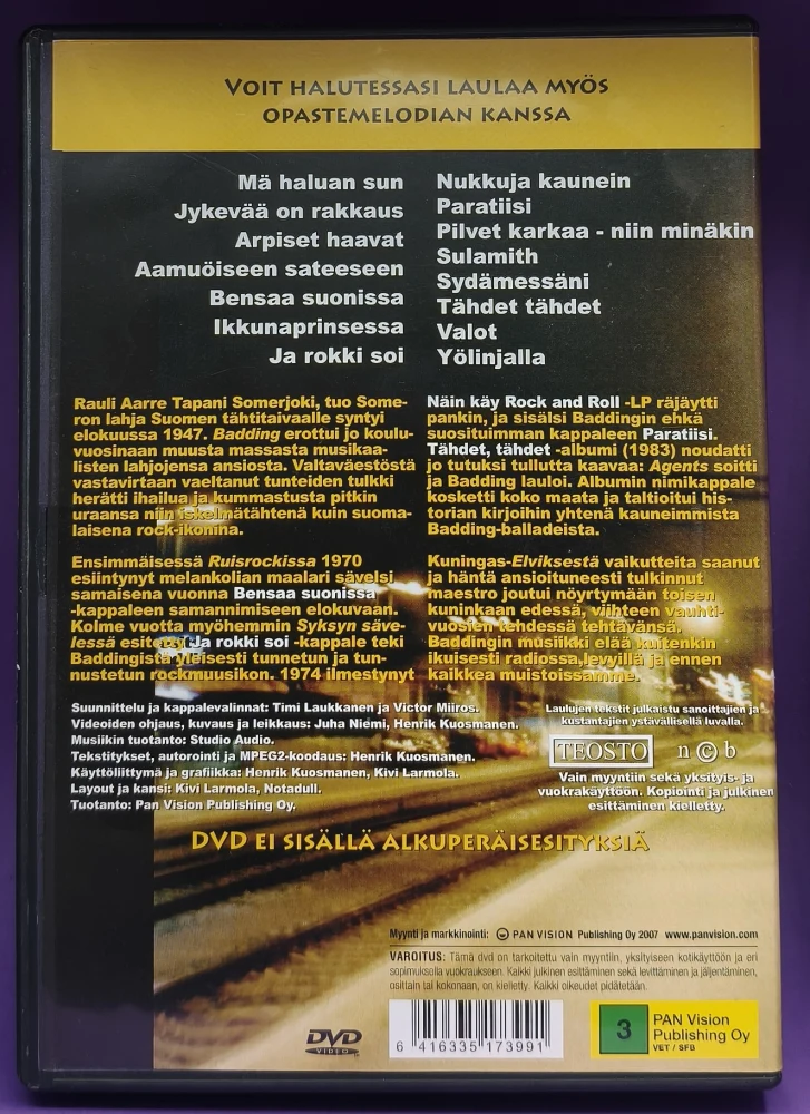 DVD) Rauli Badding Somerjoki - Tähtikaraoke (2007)
