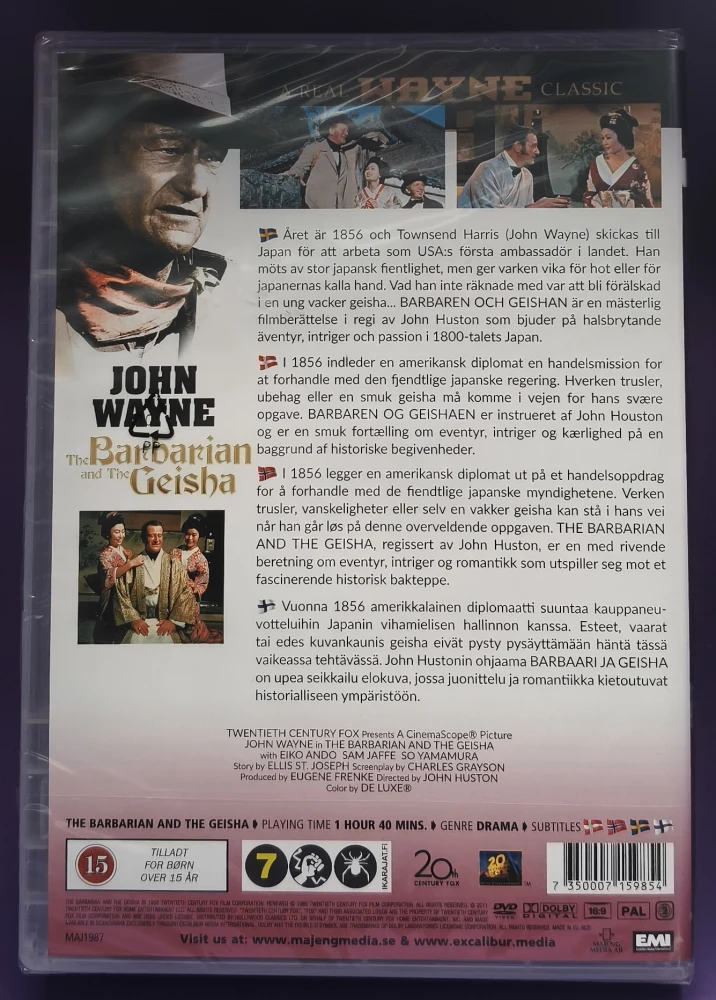 UUSI (DVD) John Wayne: Barbaari ja geisha (1958)