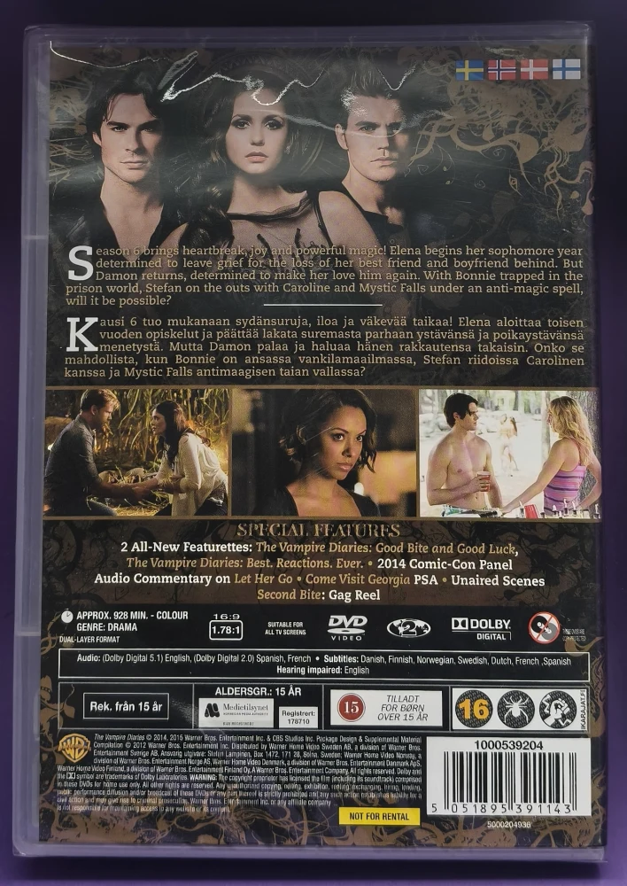 UUSI (5 DVD) Vampyyripäiväkirjat - Kausi 6