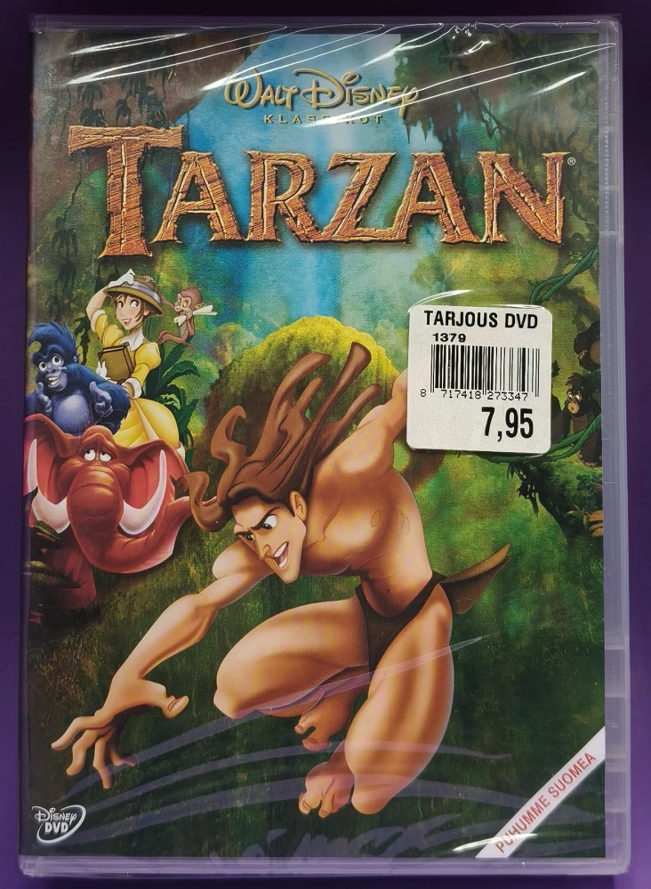 UUSI (DVD) WALT DISNEY KLASSIKKO 37. - TARZAN (1999)