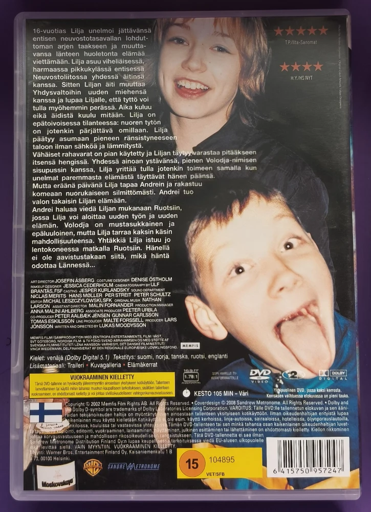 DVD) Lukas Moodysson: Lilja 4-Ever (2002) SUOMIKANNET