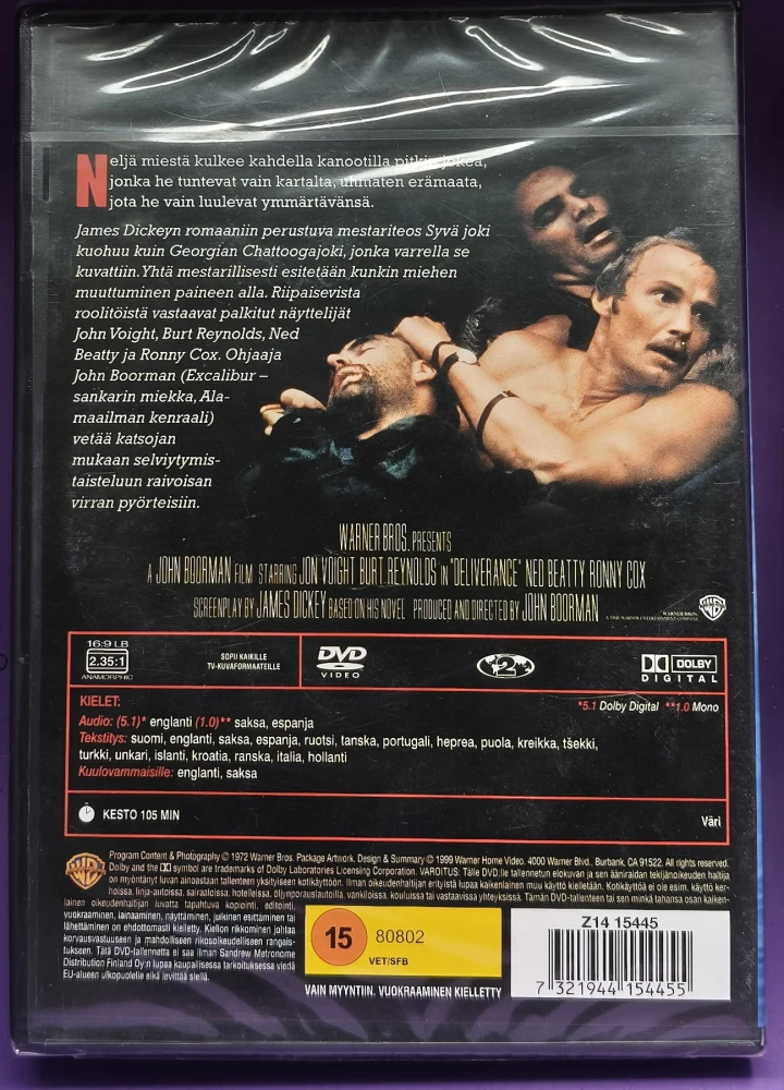 UUSI (DVD) Jon Voight, Burt Reynolds: Syvä joki (1972) SUOMIKANNET