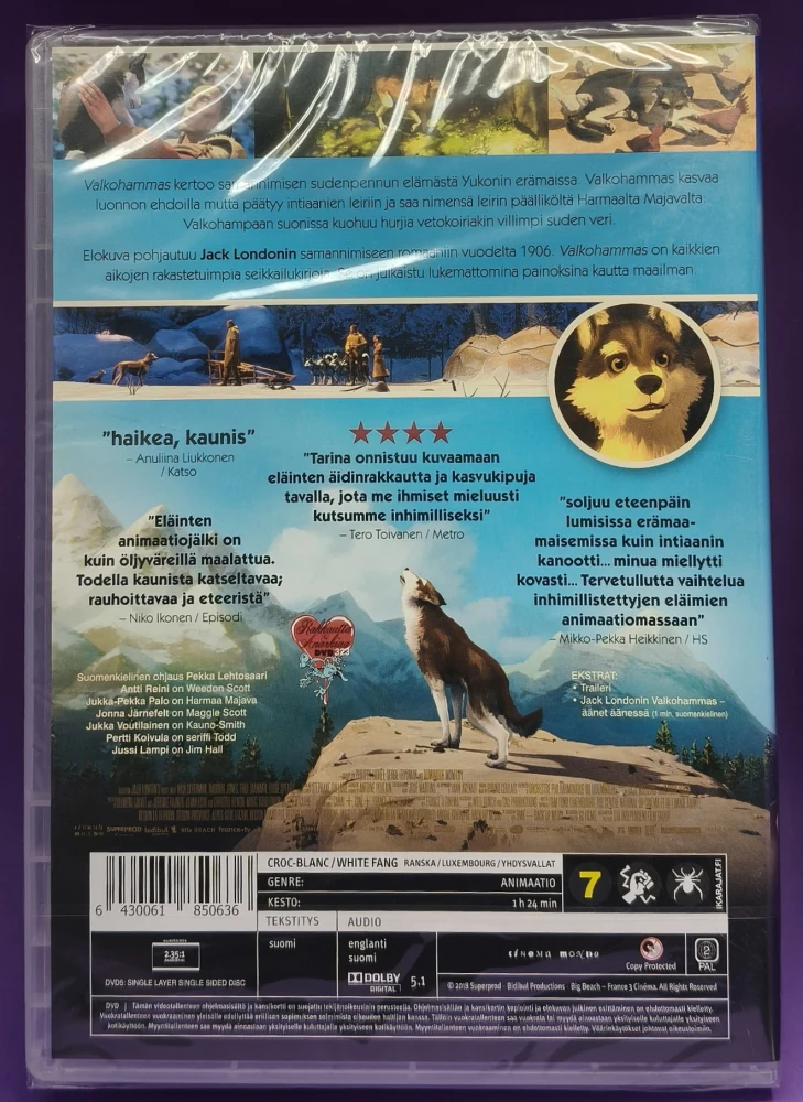 UUSI (DVD) Valkohammas (2018) SUOMIKANNET