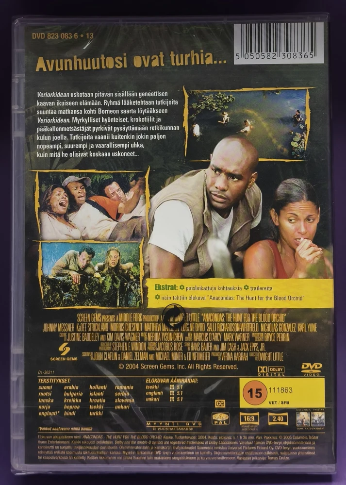 UUSI (DVD) Anacondas: The Hunt For The Blood Orchid (2004)