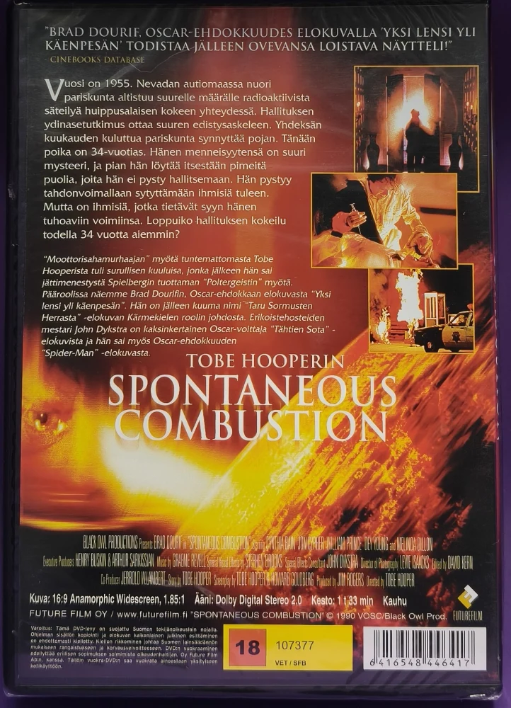 UUSI (DVD) Tobe Hooper: Spontaneous Combustion (1989)