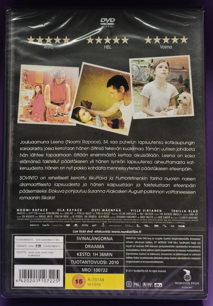 UUSI (DVD) Noomi Rapace: Sovinto (2010)
