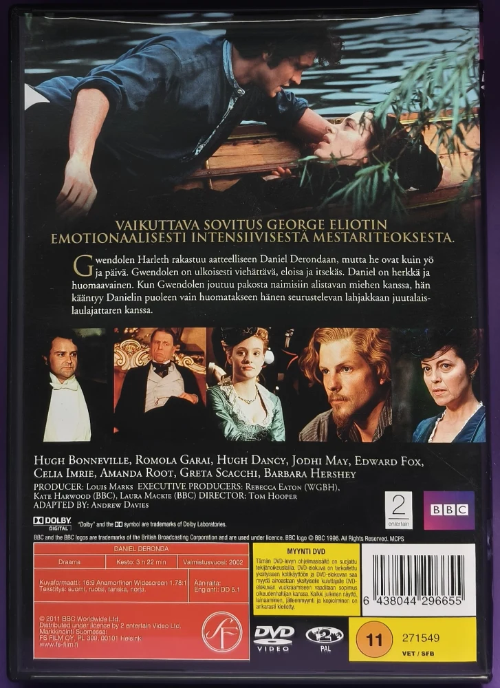 2 DVD) George Eliotin Daniel Deronda (2002) BBC (MINISARJA)