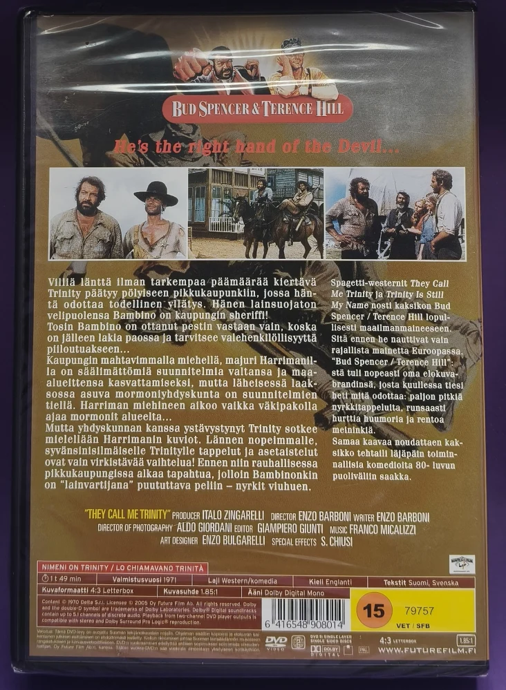 UUSI (DVD) Terence Hill : Nimeni on Trinity (1971) SUOMIKANNET