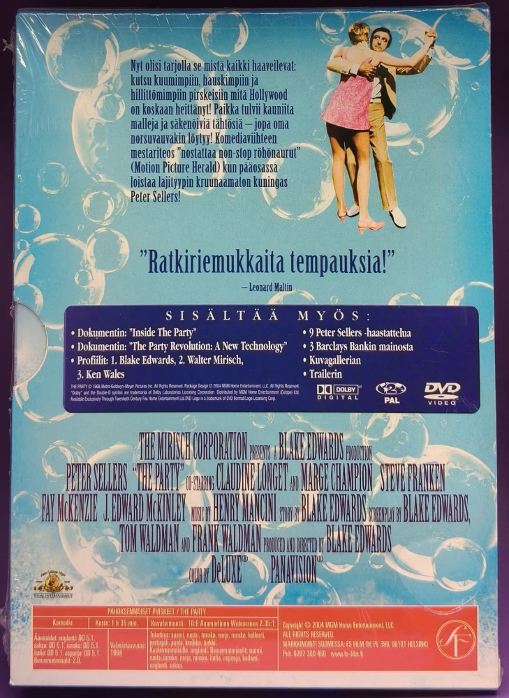 UUSI (DVD) Peter Sellers: Pahuksenmoiset pirskeet (1968)