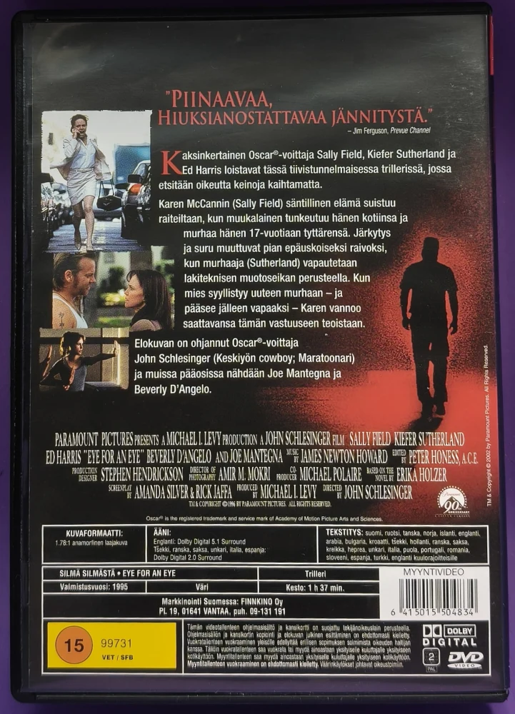 DVD) Sally Field: Silmä silmästä - Eye for an Eye (1995)