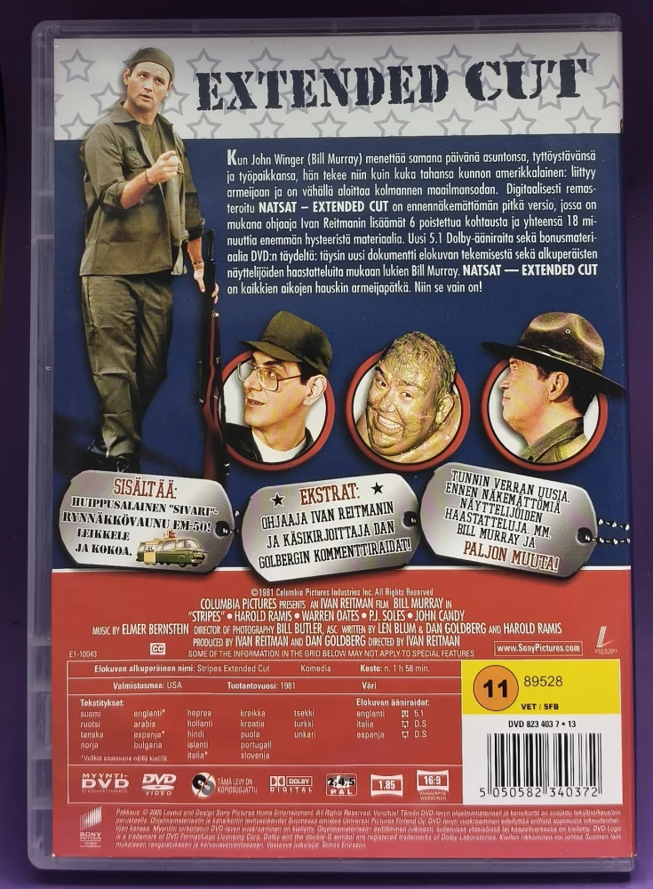 DVD) Bill Murray: Natsat - Stripes (1981) SUOMIKANNET