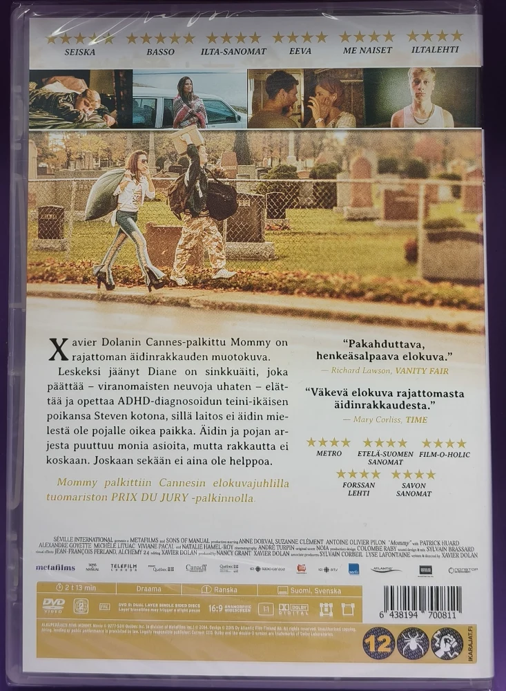 UUSI (DVD) Xavier Dolan: Mommy (2014) SUOMIKANNET