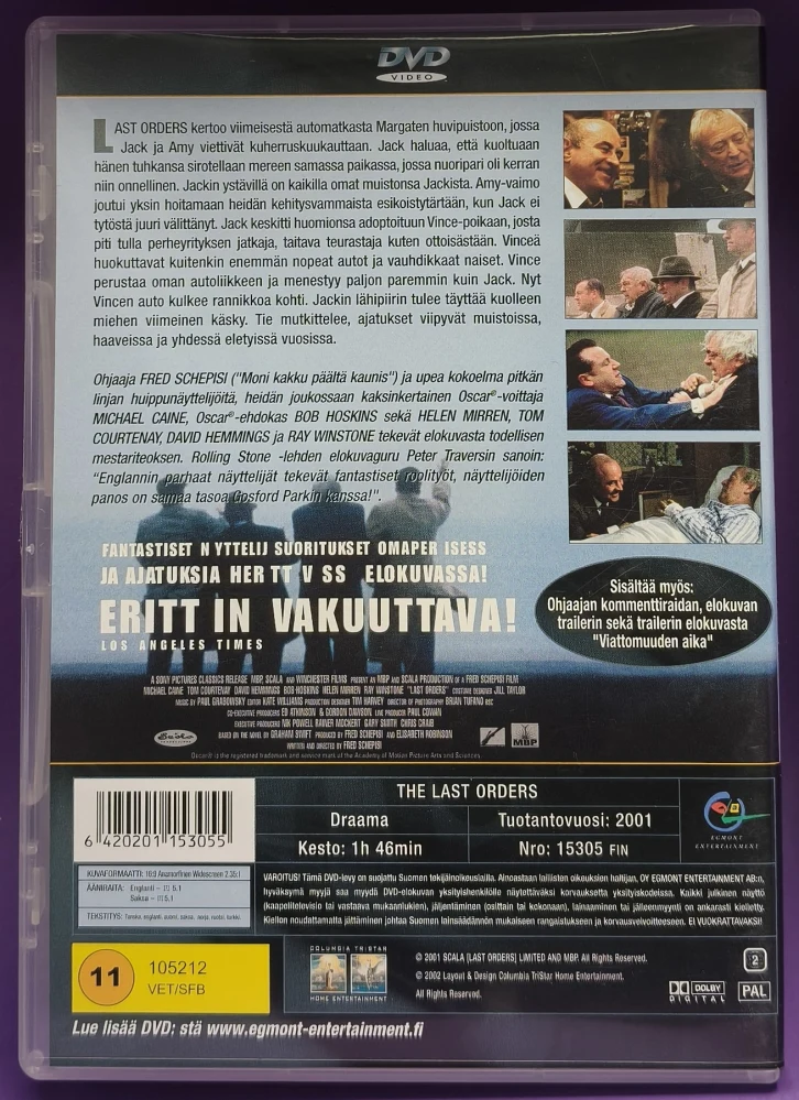 DVD) Michael Caine: Last Orders (2001) EGMONT