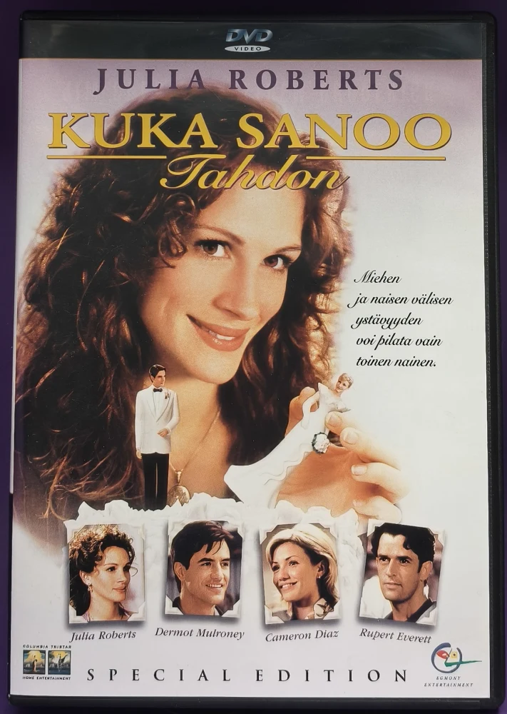 DVD) Julia Roberts: Kuka sanoo tahdon (1997) EGMONT
