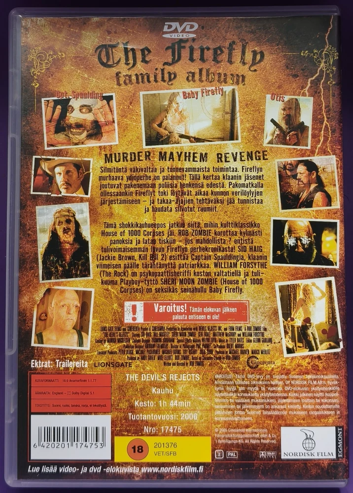 DVD) Rob Zombie: The Devil's Rejects (2005) SUOMIKANNET