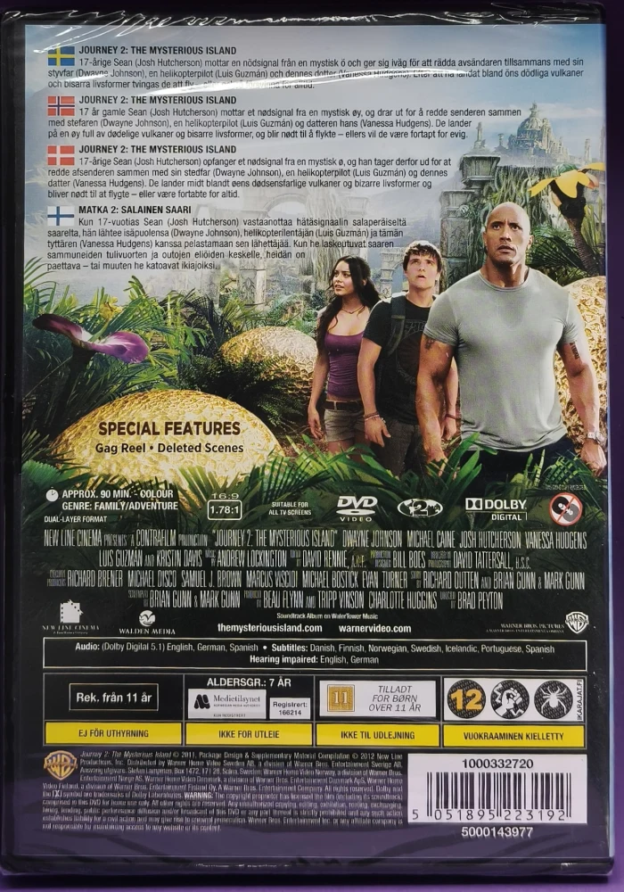 UUSI! DVD) Journey 2 - Matka 2: Salainen saari (2012)