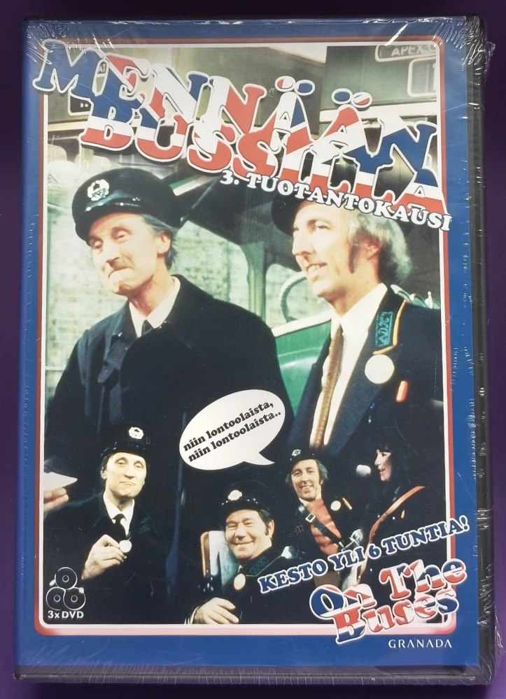 UUSI (3 DVD) Mennään bussilla - Kausi 3 (1970) SUOMIKANNET
