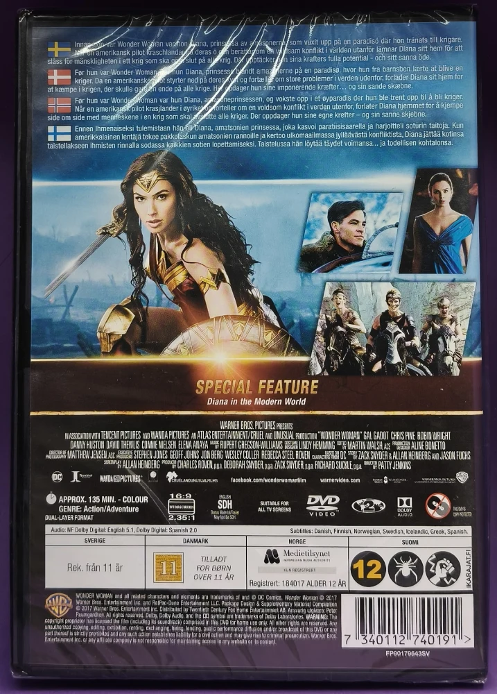 UUSI (DVD) Gal Gadot: Wonder Woman (2017)