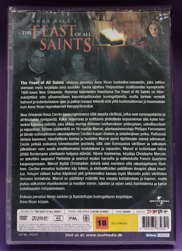 UUSI (2 DVD) The Feast of all Saints (2001) Minisarja