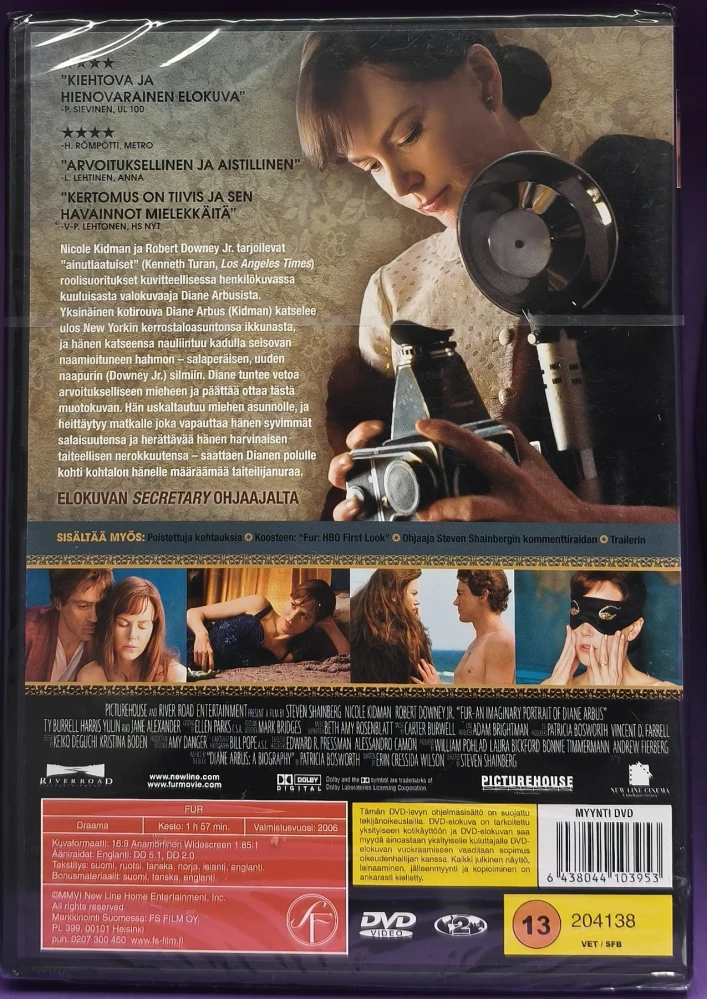 UUSI (DVD) Fur (2006) Nicole Kidman, Robert Downey Jr