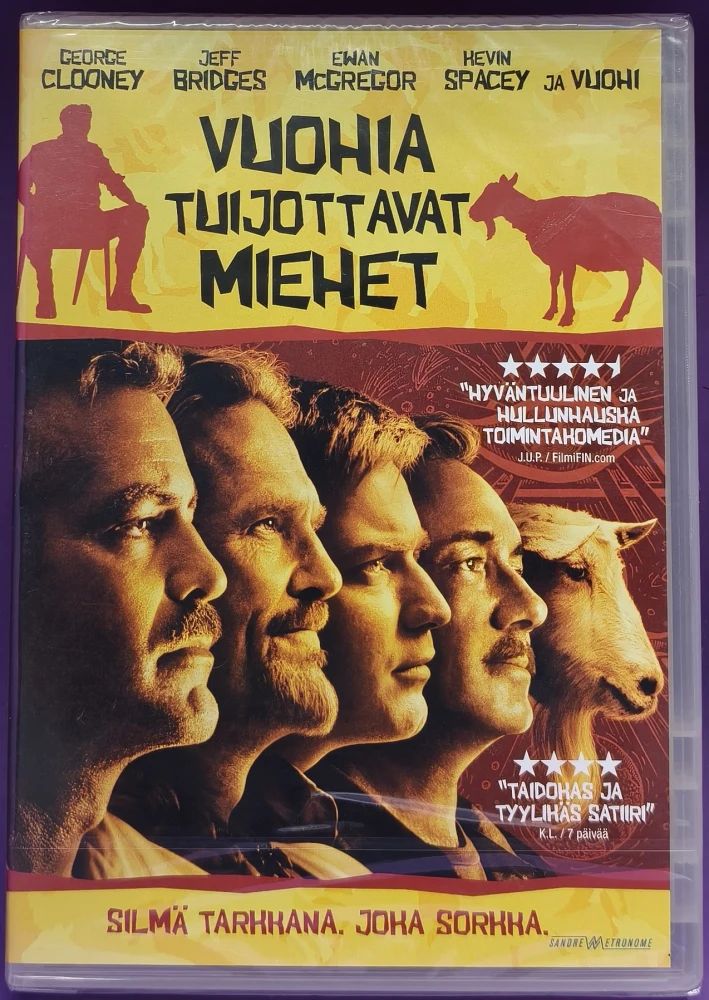 UUSI (DVD)  Vuohia Tuijottavat Miehet (2009) SUOMIKANNET