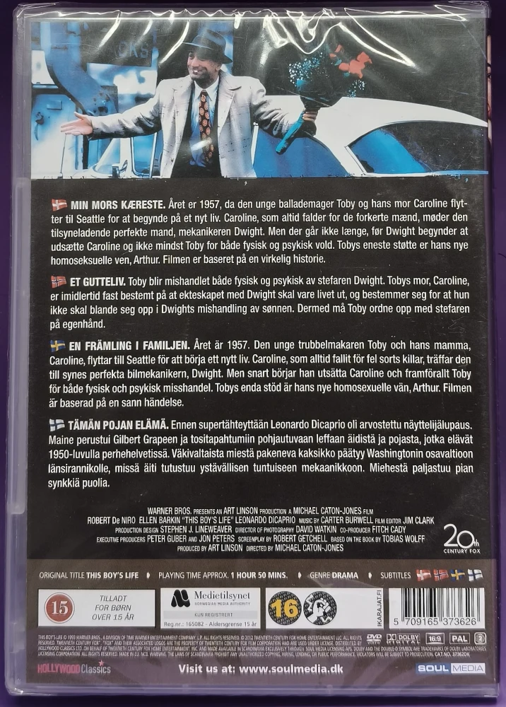UUSI (DVD) Robert De Niro, Leonardo DiCaprio: This Boy's Life - Tämän Pojan Elämä (1993)