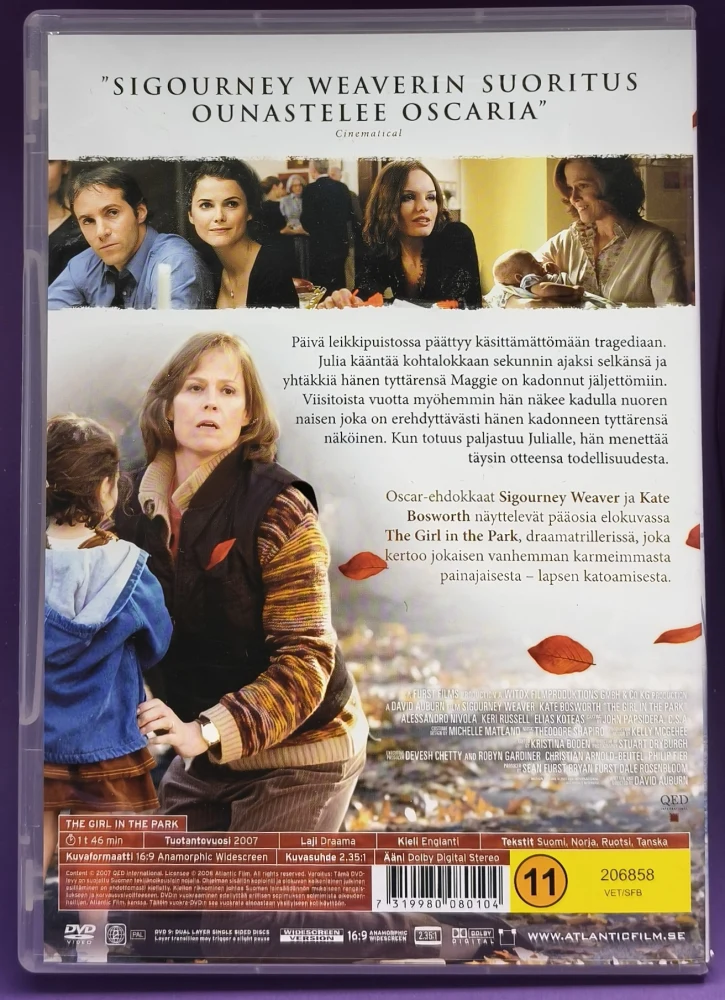 DVD) Sigourney Weaver: The Girl in the Park (2007)