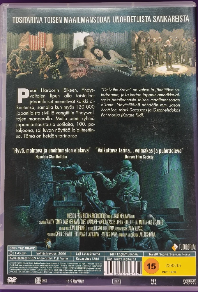 DVD) Only The Brave (2006) Mark Dacascos