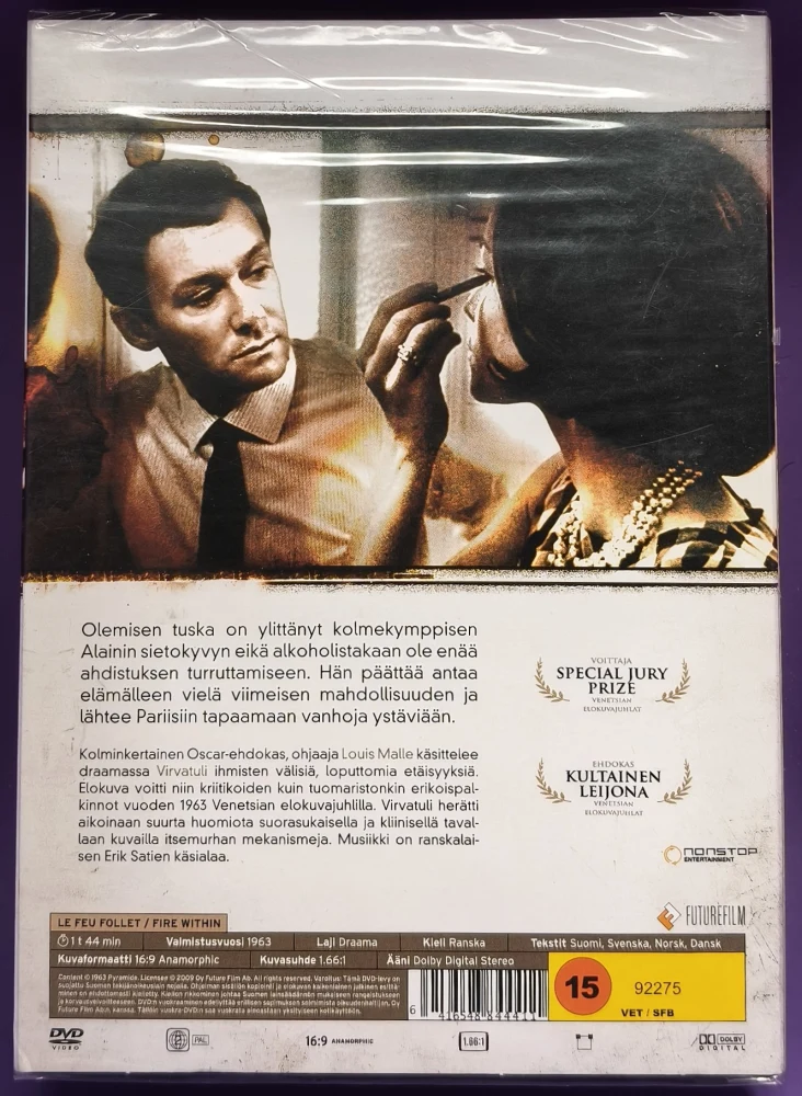 UUSI (DVD) Louis Malle: Virvatuli (1963) SUOMIKANNET