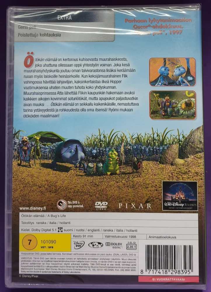 UUSI (DVD) Ötökän elämää - Disney-Pixar 2. (1998)