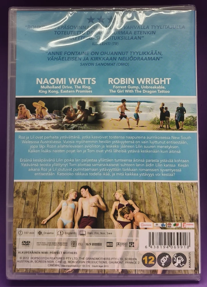UUSI (DVD) Naomi Watts, Robin Wright: Perfect Mothers (2012)