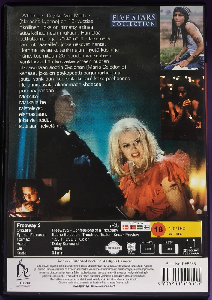 DVD) Natasha Lyonne: Freeway 2 : Confessions of a Trickbaby (1999)