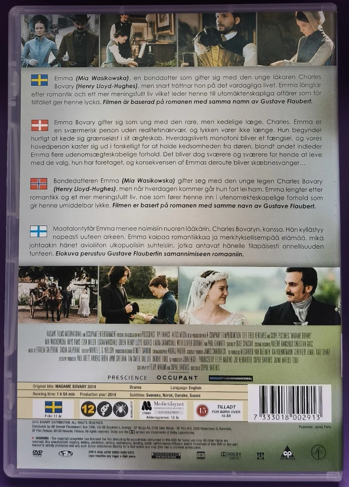 DVD) Mia Wasikowska: Madame Bovary (2014)