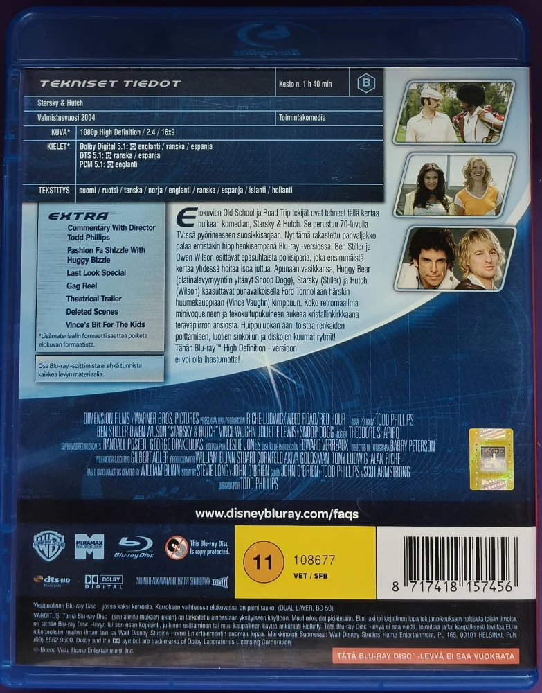 BLU-RAY) Starsky & Hutch (2004) SUOMIKANNET