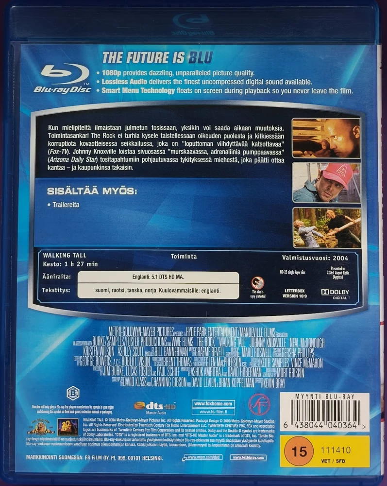 BLU-RAY) Dwayne Johnson: Walking Tall (2004) SUOMIKANNET