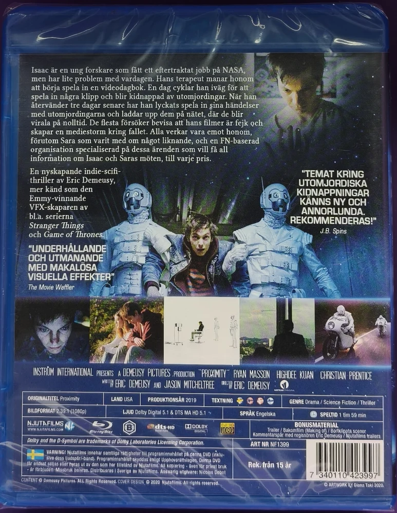 UUSI (BLU-RAY) Proximity (2019) SUOMITEKSTIT