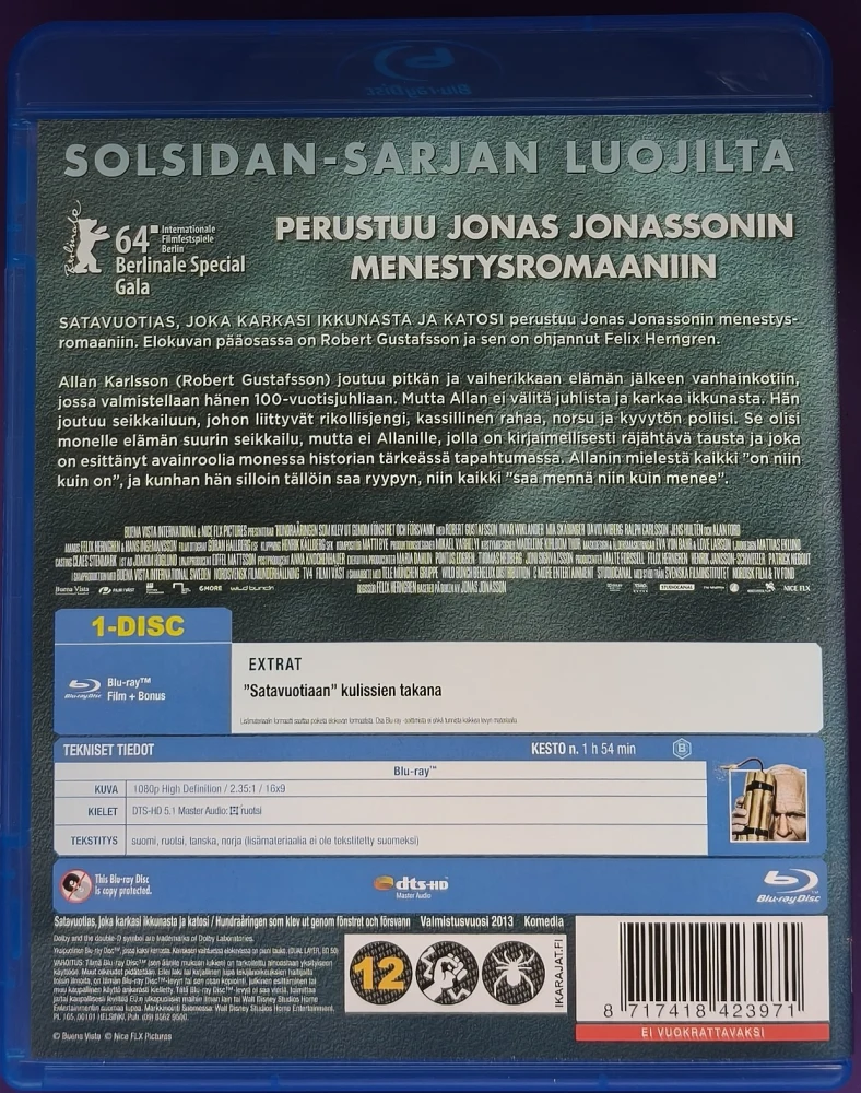 BLU-RAY) Satavuotias joka karkasi ikkunasta ja katosi (2014)