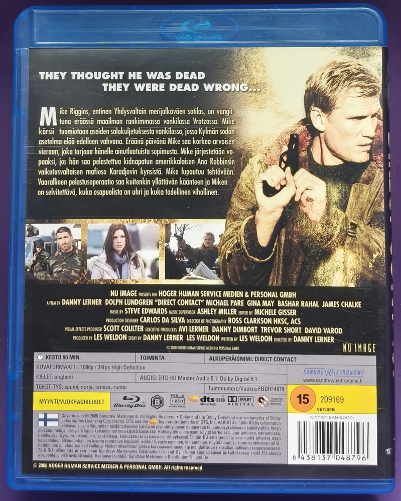 BLU-RAY) Dolph Lundgren: Direct Contact (2009) SUOMIKANNET
