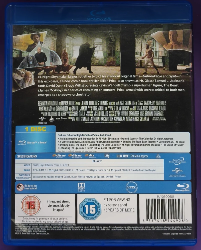 BLU-RAY) M. Night Shyamalan: Glass (2019)