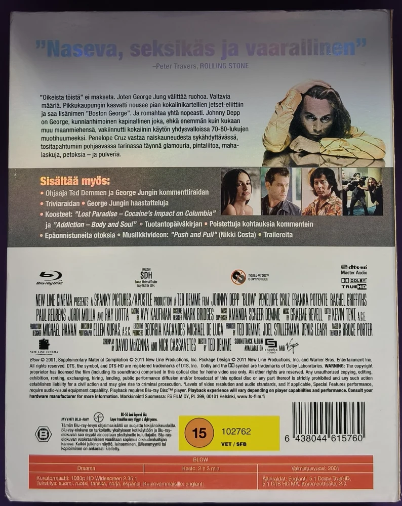 BLU-RAY) Penelope Cruz: Blow (2001) SUOMIKANNET