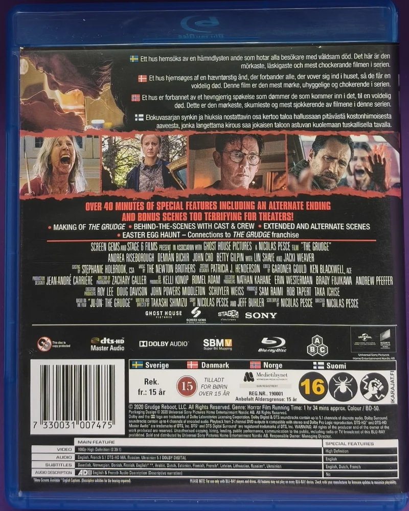 BLU-RAY) The Grudge (2020)