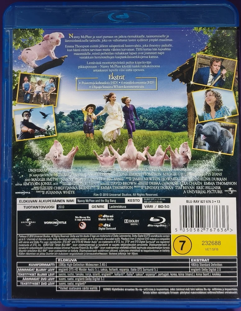 BLU-RAY+DVD) Nanny McPhee - Satumainen Lastenvahti (2005