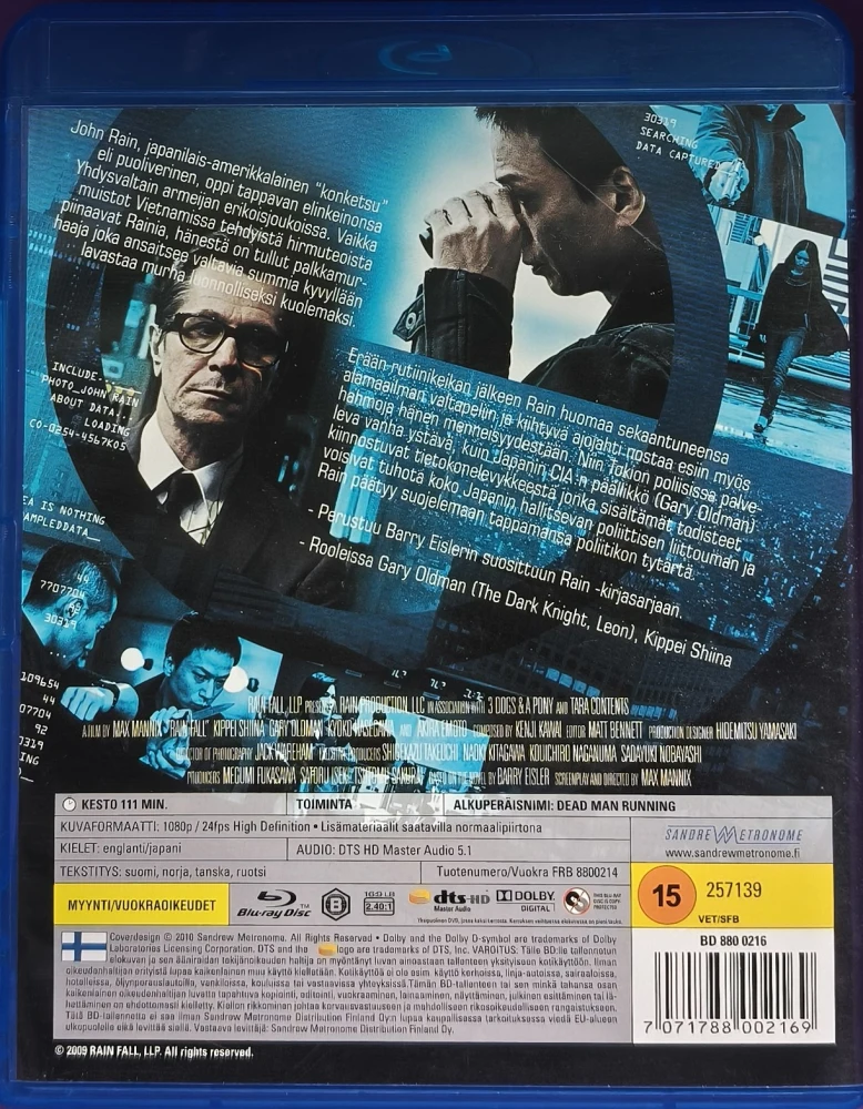 BLU-RAY) Rain Fall - Tokion Varjot (2009) SUOMIKANNET