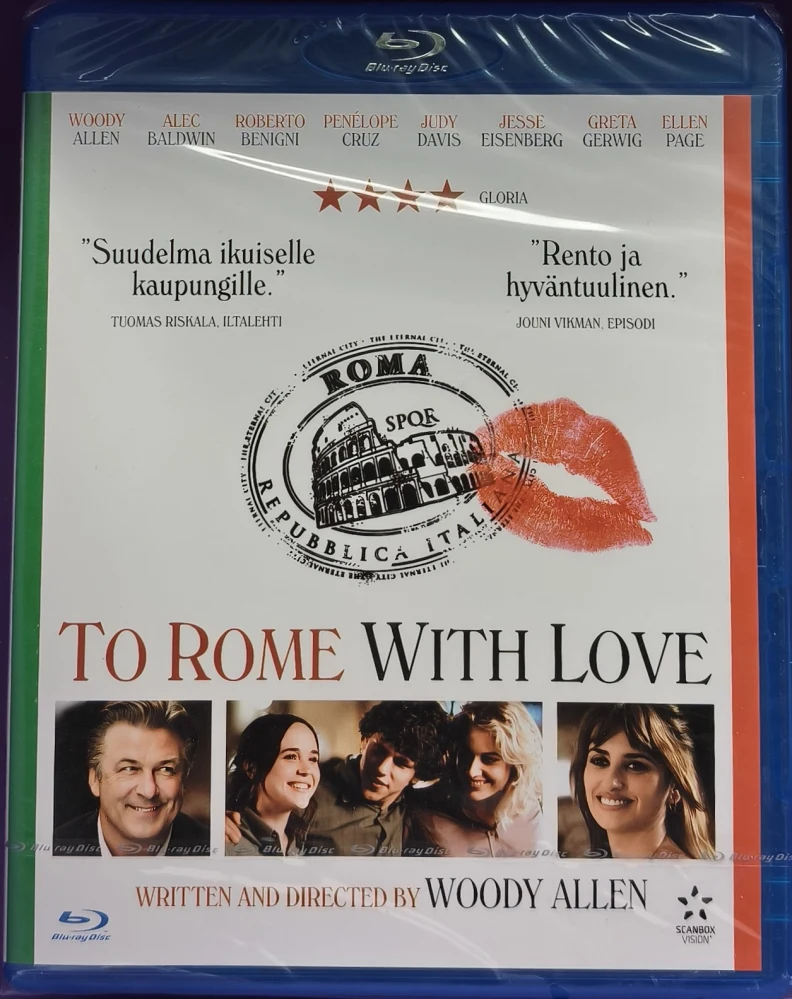UUSI! BLU-RAY) To Rome with Love (2012) SUOMIKANNET
