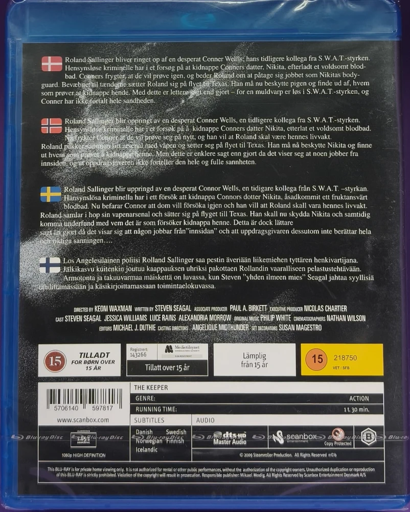 UUSI (BLU-RAY) Steven Seagal: The Keeper (2009)