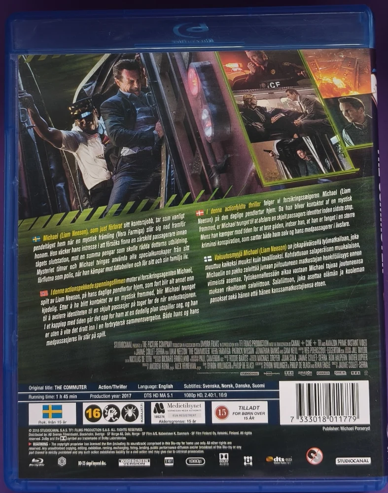 BLU-RAY) Liam Neeson: The Commuter (2018)