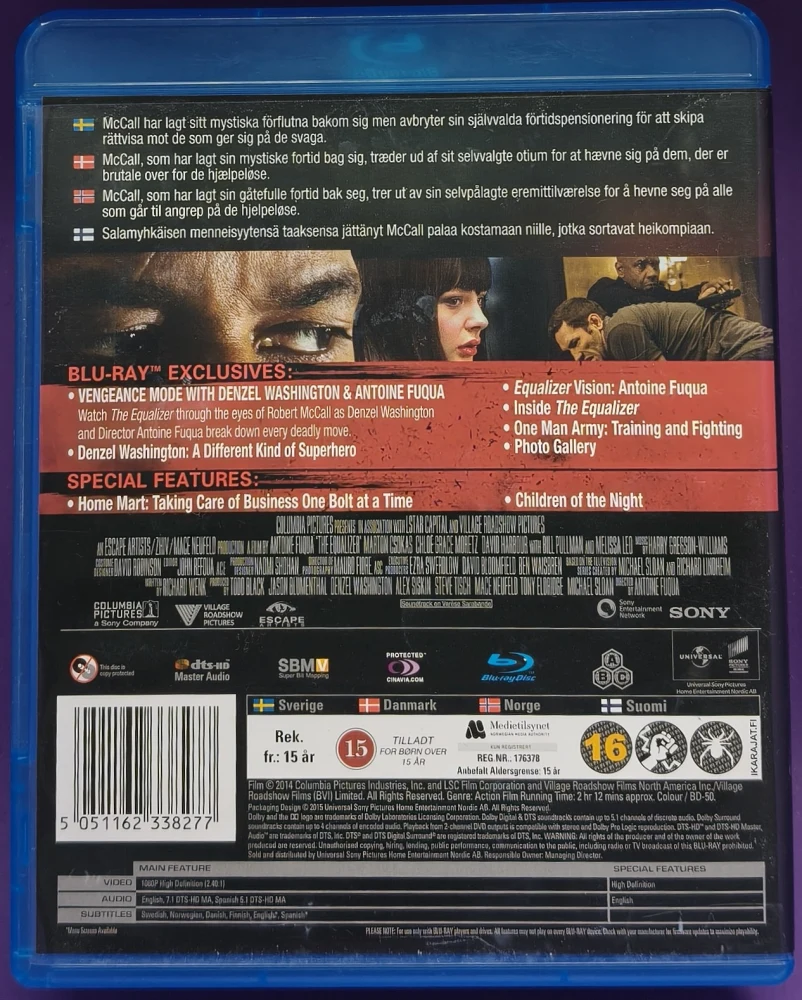 BLU-RAY) Denzel Washington: The Equalizer (2014)