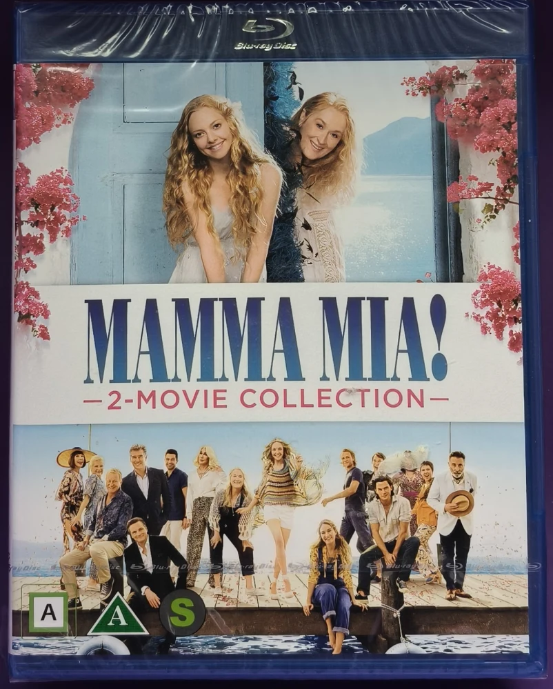 UUSI (2 BLU-RAY) Mamma Mia! (2008) 1+2 (2018)