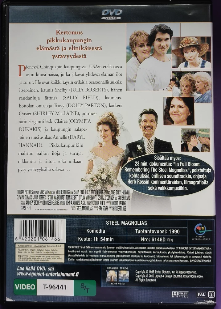 DVD) Teräskukat (1989) SUOMIKANNET - EGMONT
